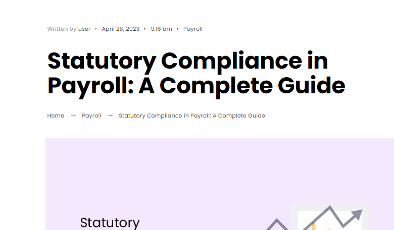 Statutory Compliance